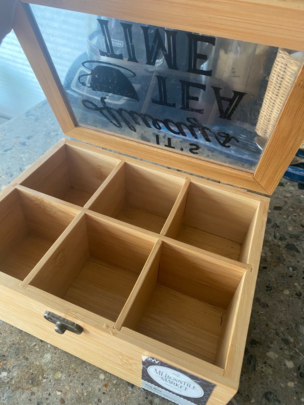 Bamboo Tea Box - Picture 3 of 5